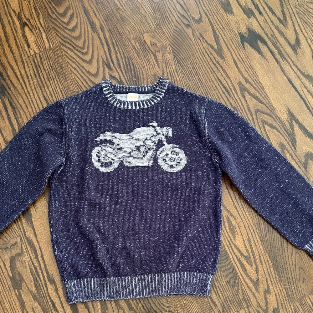 NWOT Kids Gymboree Navy Crewneck Sweater Sz M (7-8)